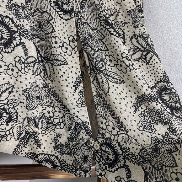 Amanda Smith NWT Floral Print Short Sleeve Blouse - Picture 6 of 8